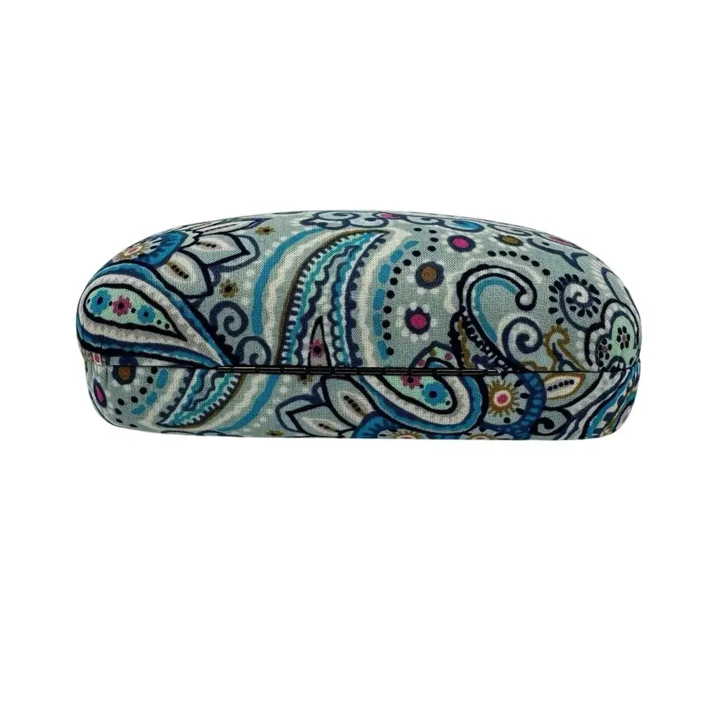 Vera Bradley Daisy Dot Blue Floral Paisley Hardshell Clam Eyeglasses Case